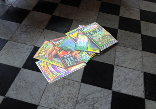 'Scratch Cards' Tony Oursler/ Oude Kerk nov 2014